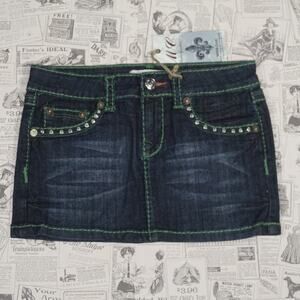 4 - Vintage Y2K American Vintage Shorts rhinestone green